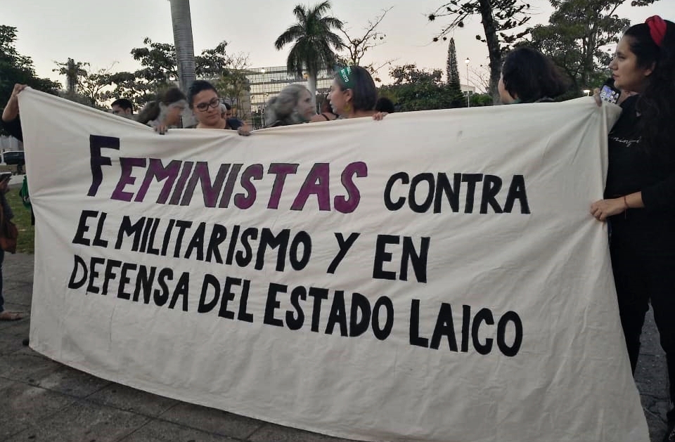 feministas salvadoreñas contra militarizacion estado