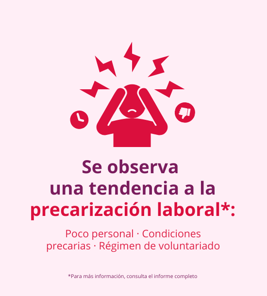 Gráfico Fondo Dalia: se observa una tendencia a la precarización laboral