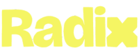 Radix Logo Footer Amarillo