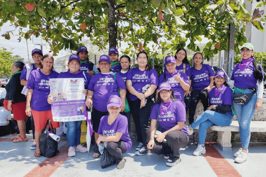 Acción política y manifestación pública liderada por organizaciones de mujeres.